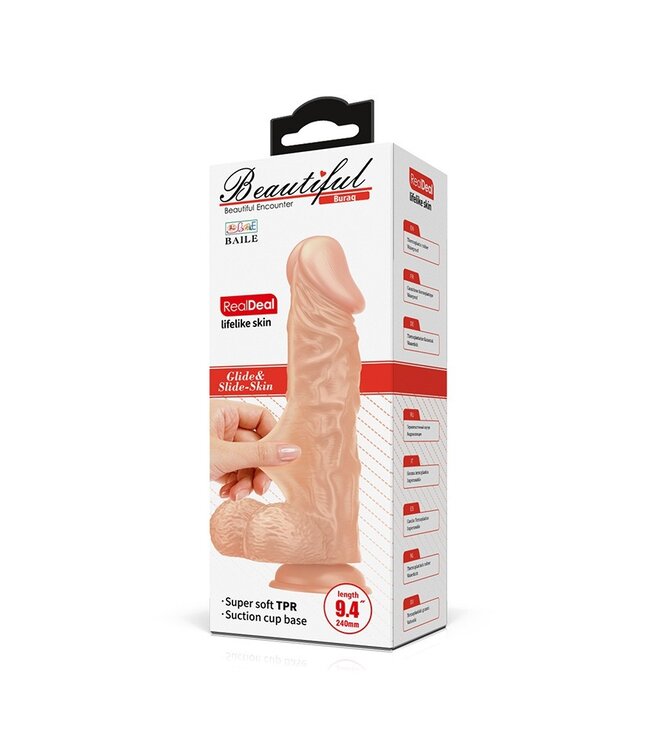 Pretty Love - Buraq - Realistische Dildo 24 cm - Nude