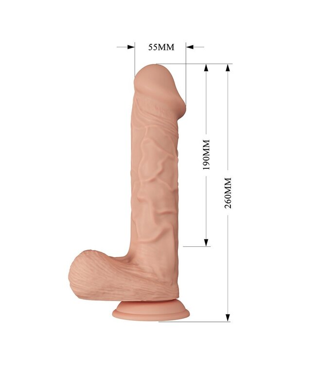 Pretty Love - Bergrisi - Realistische Vibrerende Dildo 26 cm - Nude