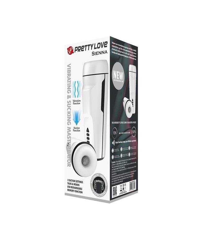 Pretty Love - Sienna - Automatisch Vibrerende Masturbator met Zuig- en Kreunfunctie