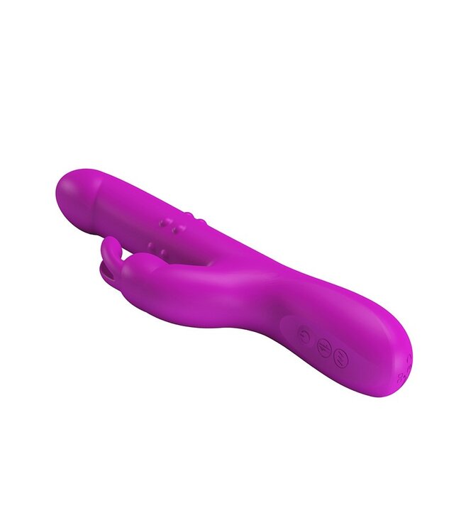 Pretty Love - Reese - Thrusting Rabbit Vibrator - Roze