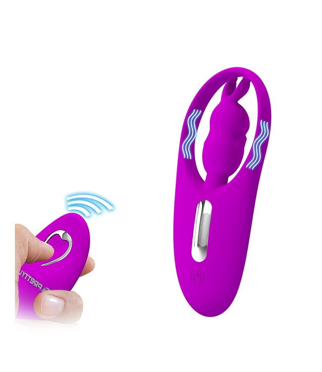 Pretty Love - Wild Rabbit - Clitoris Stimulator met Afstandsbediening - Roze
