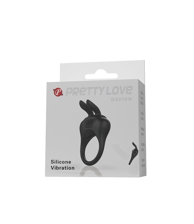 Pretty Love - Davion - Cockring Vibrator - Zwart
