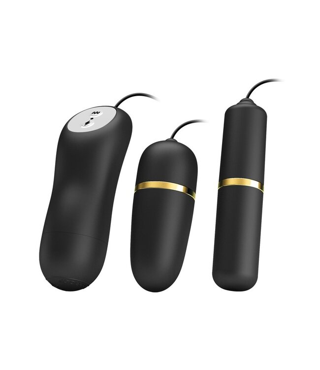 Pretty Love - Electrische Stimulatie Bullets Set - Zwart