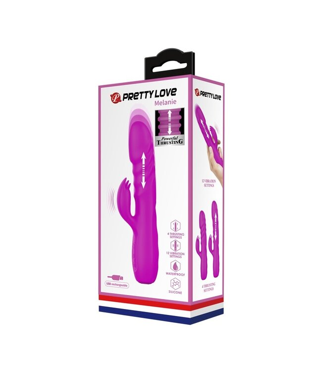Pretty Love - Melanie - Rabbit Vibrator - Roze