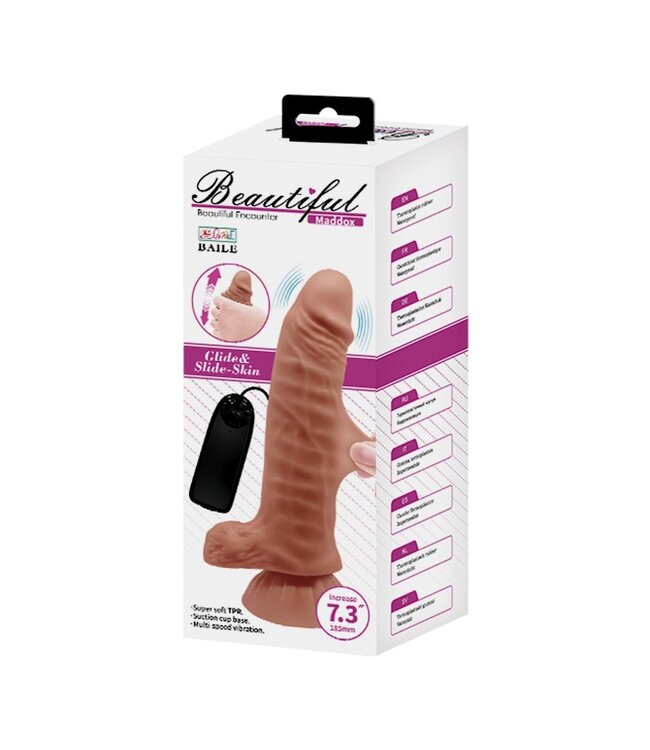 Pretty Love - Maddox - Vibrerende Dildo - Bruin