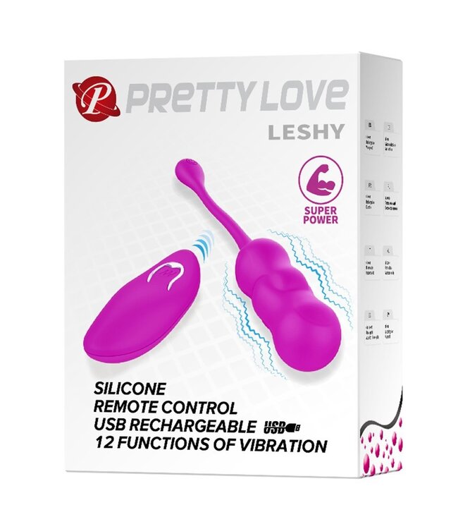 Pretty Love - Leshy - Vibrerend Ei met Afstandsbediening - Roze