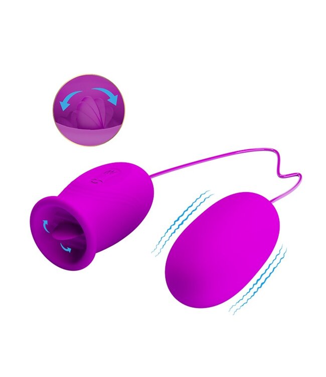 Pretty Love - Daisy 2 in 1 Clit Licker and Vibrating Egg