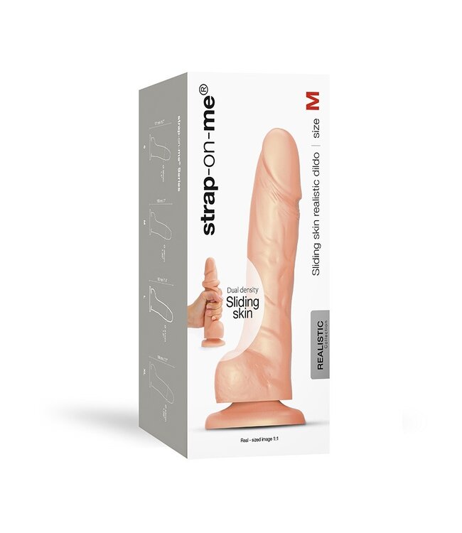 Strap-On-Me - Sliding Skin Realistische Dildo Maat M - Nude