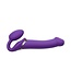 Rimba Strap-On-Me - Buigbare Strap-On Vibrator met Afstandsbediening Maat L - Paars
