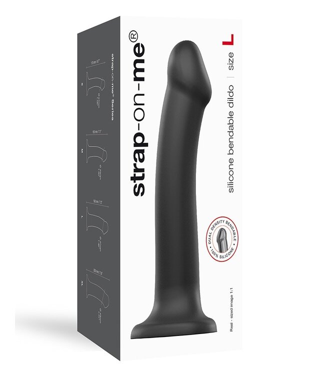Strap-On-Me Dual Density Dildo Black L