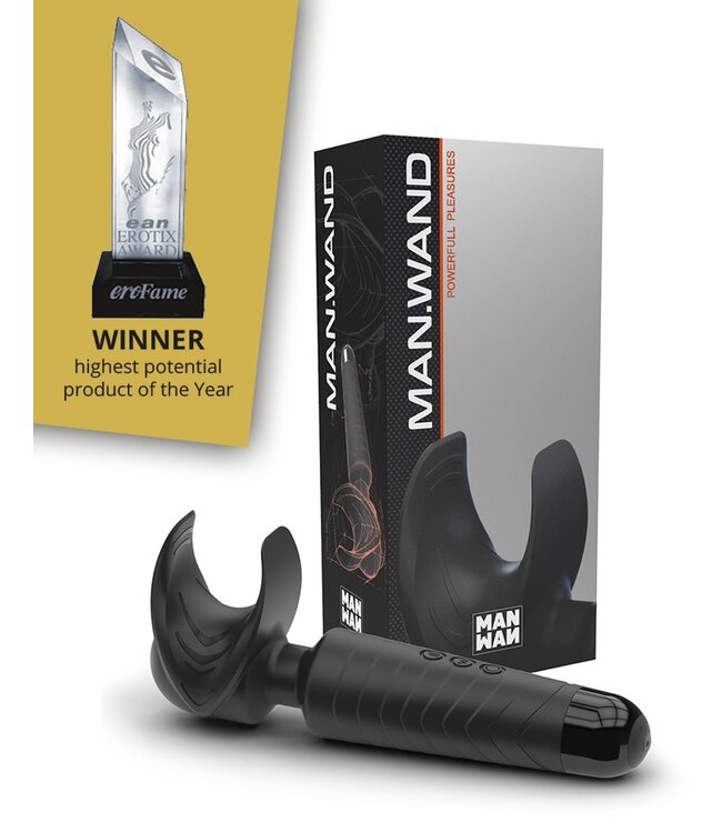 Man.Wand - Man.Wand - Wandvibrator voor Heren - Zwart