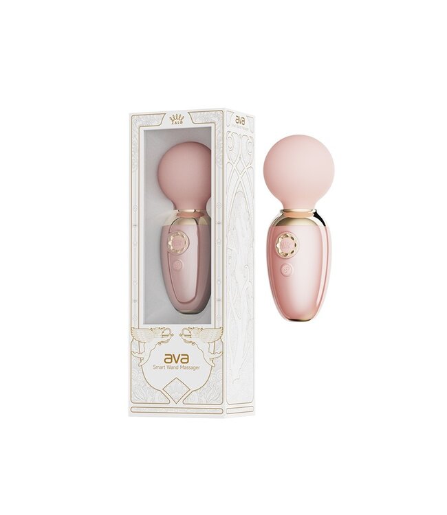 ZALO - Ava - Verwarming Mini Wandvibrator (met appbediening) - Lichtroze