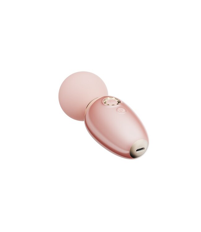 ZALO - Ava - Verwarming Mini Wandvibrator (met appbediening) - Lichtroze