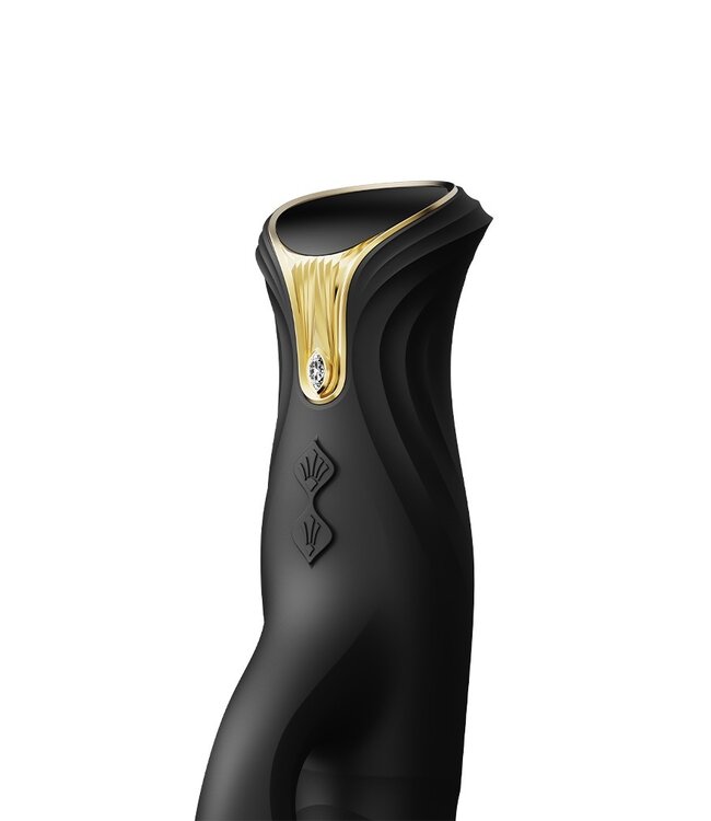 ZALO - Mose - Thrusting Rabbit Vibrator - Zwart