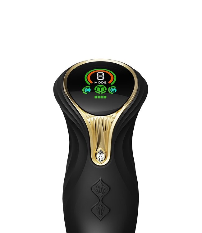 ZALO - Mose - Thrusting Rabbit Vibrator - Zwart