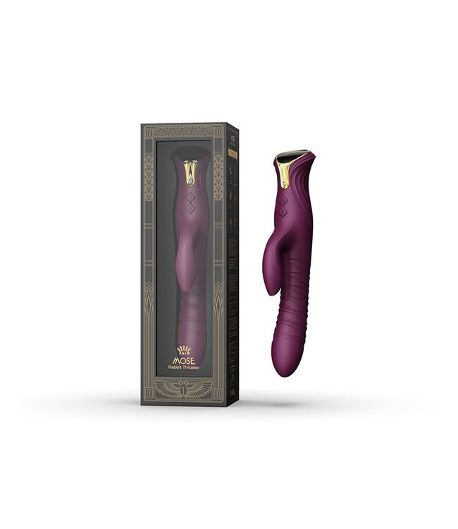 ZALO - Mose - Thrusting Rabbit Vibrator - Paars