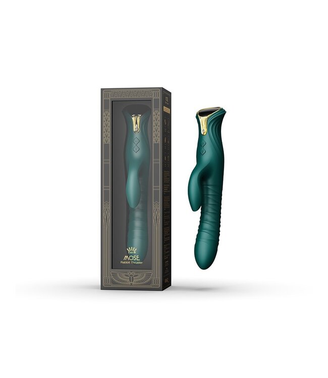 ZALO - Mose - Thrusting Rabbit Vibrator - Groen