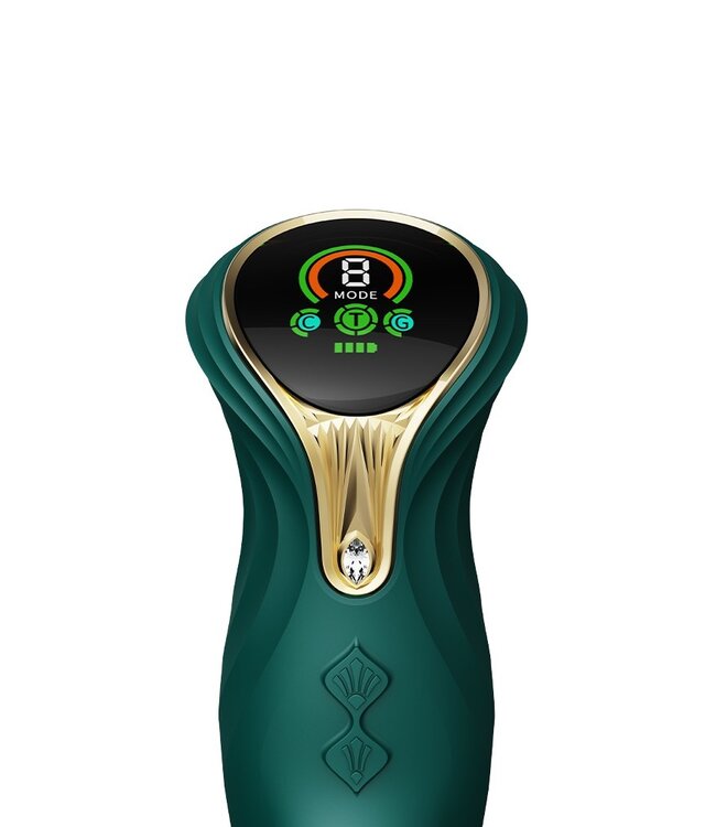 ZALO - Mose - Thrusting Rabbit Vibrator - Groen