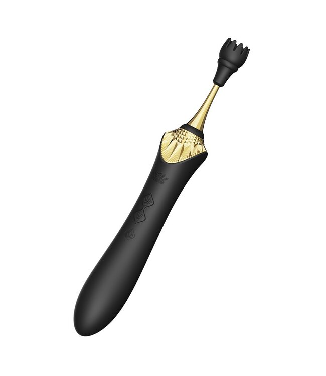 ZALO - Bess 2 - Verwarmende Clitoris Massager met 4 opzetstukken - Zwart
