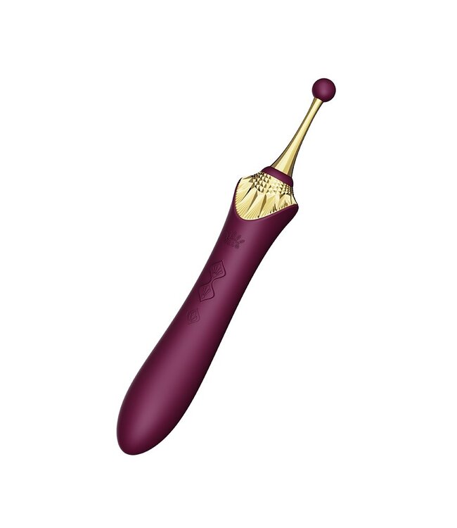 ZALO - Bess 2 - Verwarmende Clitoris Massager met 4 opzetstukken - Paars