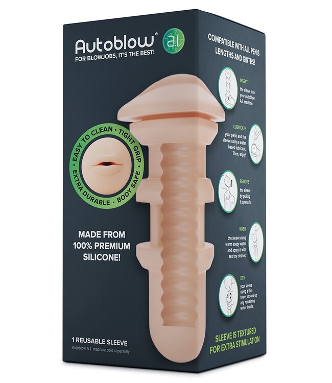 Autoblow - Mond Sleeve voor Autoblow AI+- Nude