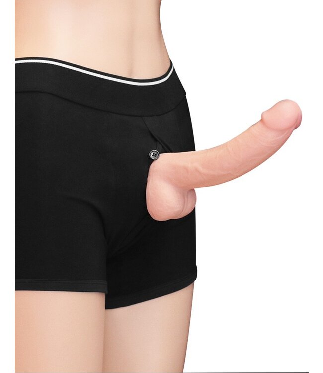 LoveToy - Unisex Strap-On Shorts Size L - Zwart