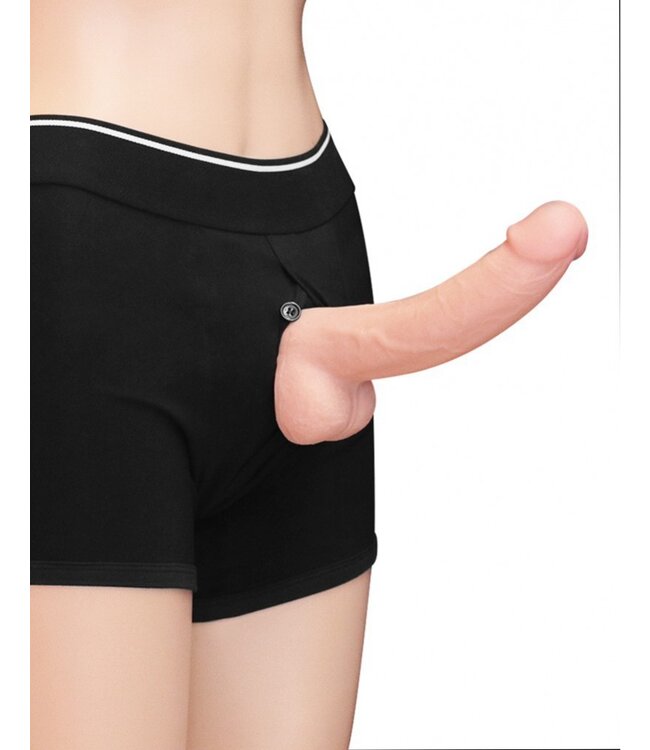 LoveToy - Unisex Strap-On Shorts Size S - Zwart