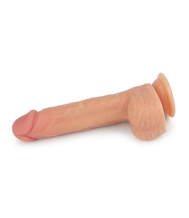 LoveToy - Roterende & Verwarmde Realistische Dildo 21 cm - Nude