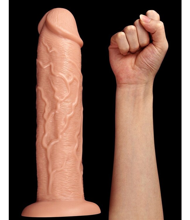 LoveToy - Realistic Long Vibrerende Dildo 28 cm - Nude