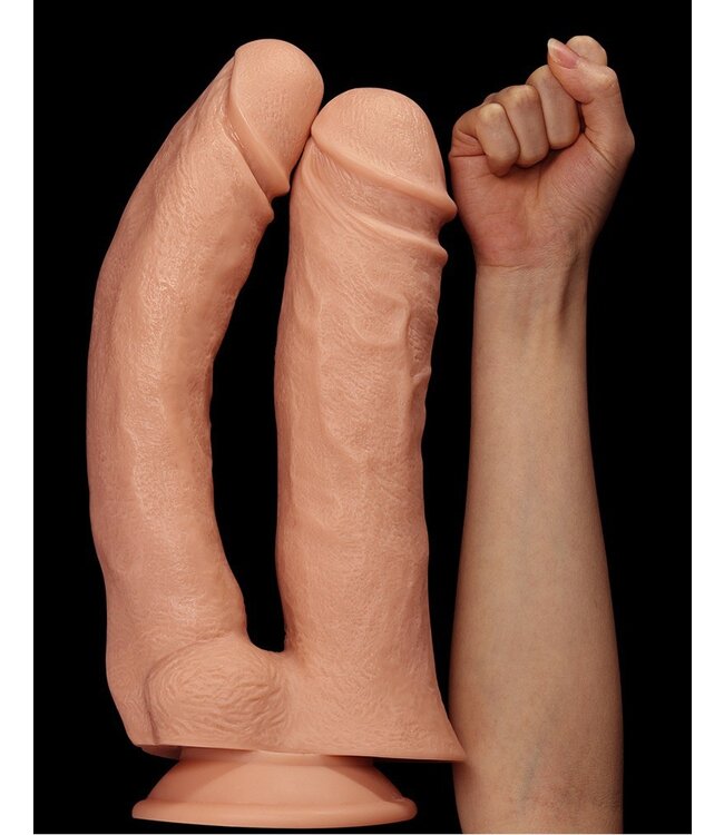 LoveToy - Realistic Mega Double Dildo 30 cm - Nude