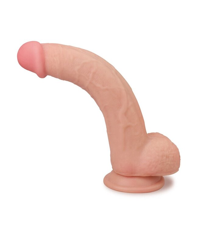 LoveToy - Sliding Skin Dildo 9.0" / 23 cm (Ø 4 CM) - Nude