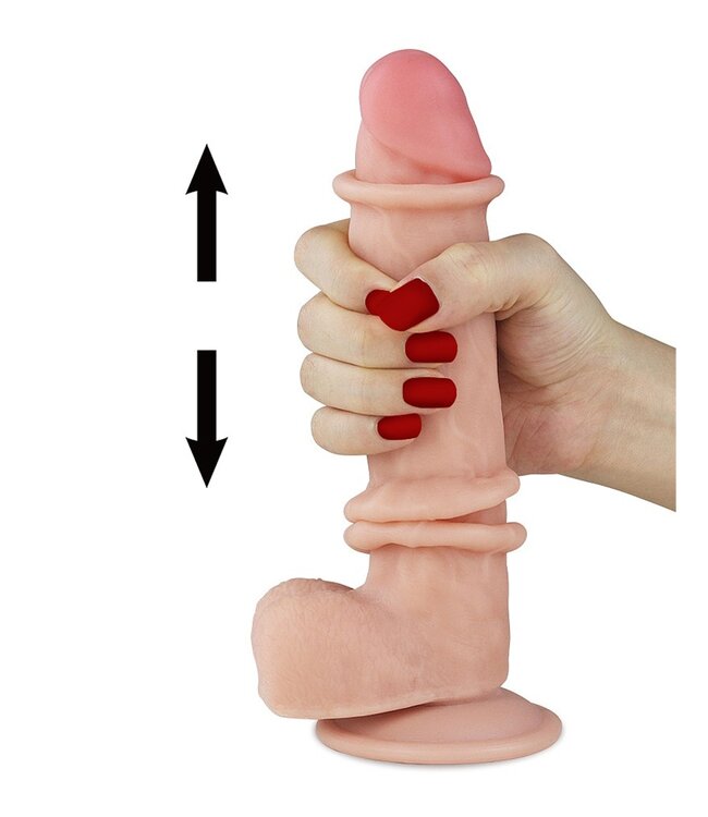 LoveToy - 8 inch Sliding Skin Dildo