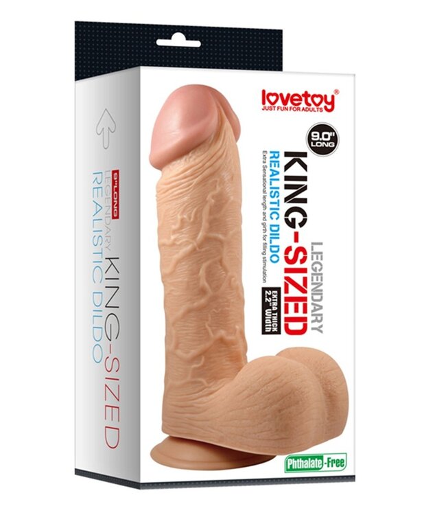 King-Sized Legendary Realistic Dildo 9"