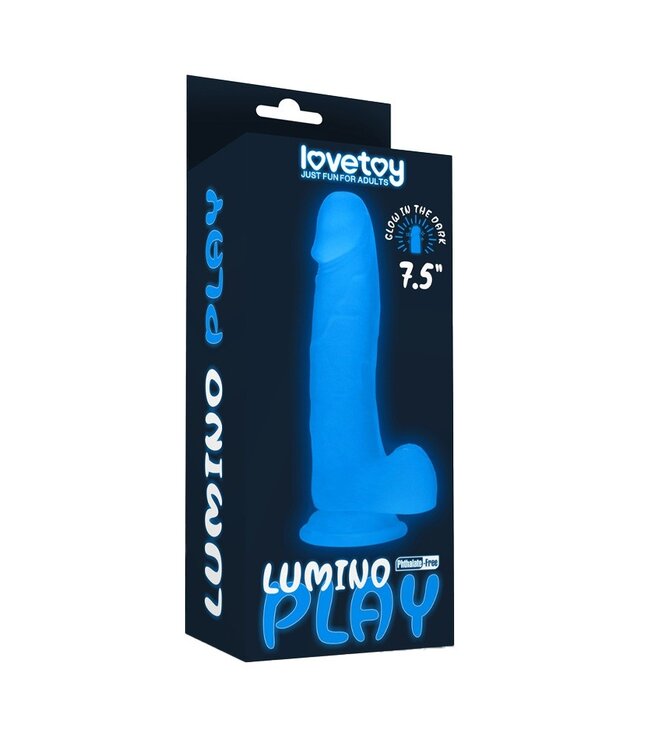LoveToy - Lumino Play Dildo 19 cm - Glow in the Dark