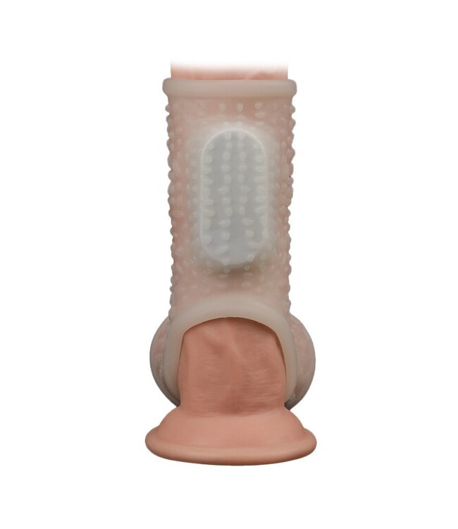 LoveToy - Drip Knights Ring - Vibrerende Penis Sleeve - Wit