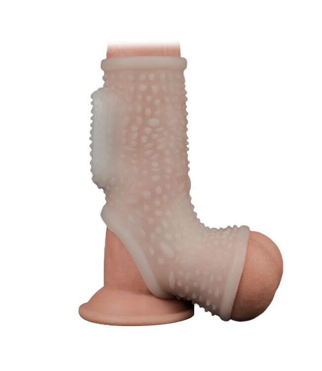 LoveToy - Drip Knights Ring - Vibrerende Penis Sleeve - Wit