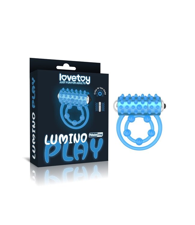 LoveToy - Lumino Play Cock Ring Vibrator - Glow in the Dark