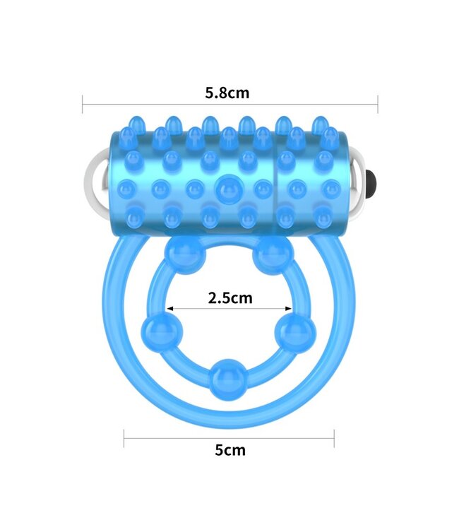 LoveToy - Lumino Play Cock Ring Vibrator - Glow in the Dark