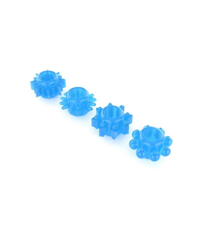 LoveToy - Lumino Play Cock Ring Set van 4 - Glow in the Dark