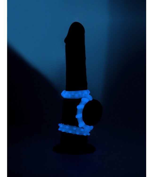 LoveToy - Lumino Play Cockring Set van 3 - Glow in the Dark