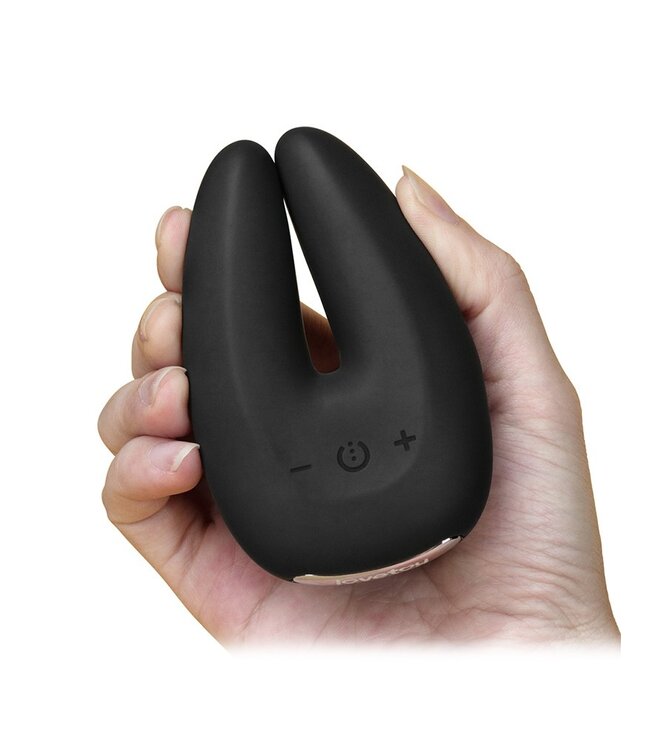 LoveToy - O-Sensual Rapture Twin - Clitoris of Tepel Vibrator - Zwart