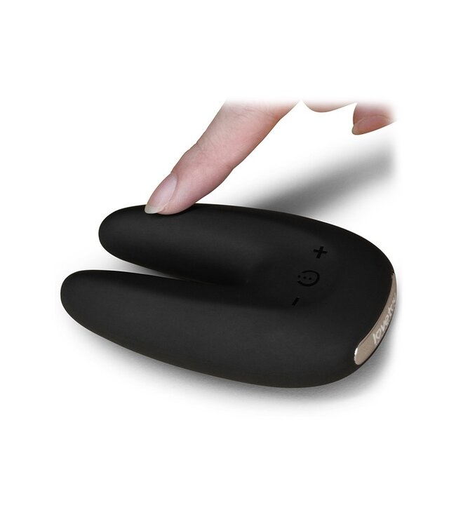 LoveToy - O-Sensual Rapture Twin - Clitoris of Tepel Vibrator - Zwart