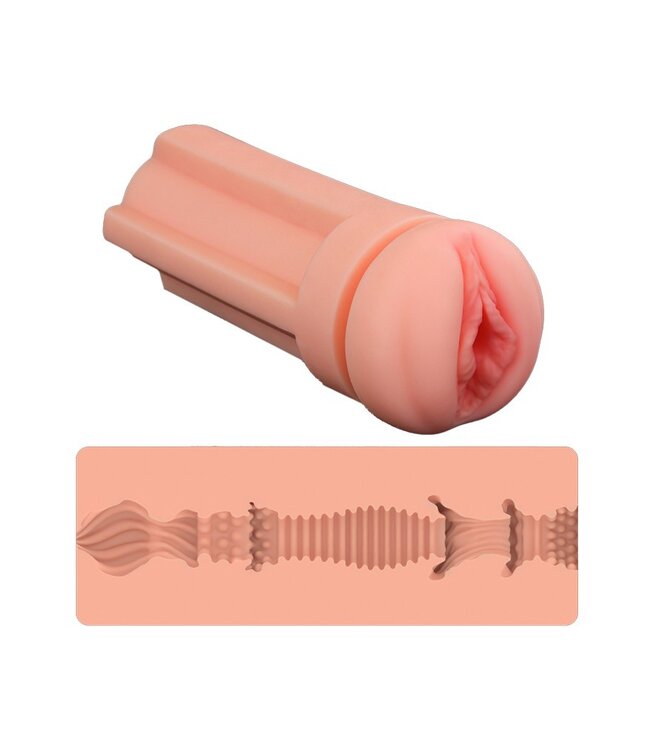 LoveToy - Pleasure Brew Blonde Ale Vagina Masturbator - Nude & Geel