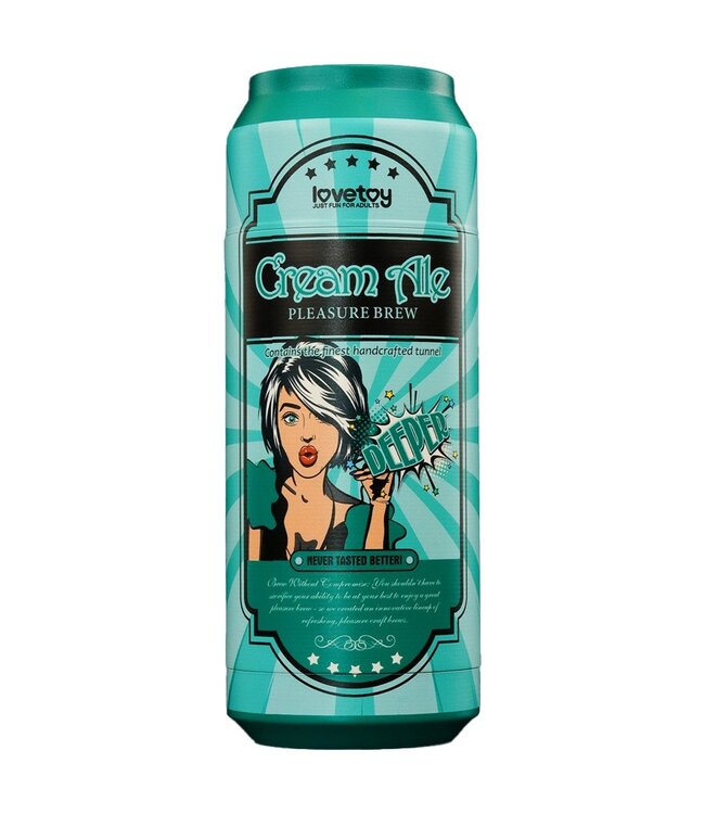 LoveToy - Pleasure Brew Cream Ale Mouth Masturbator - Groen & Nude