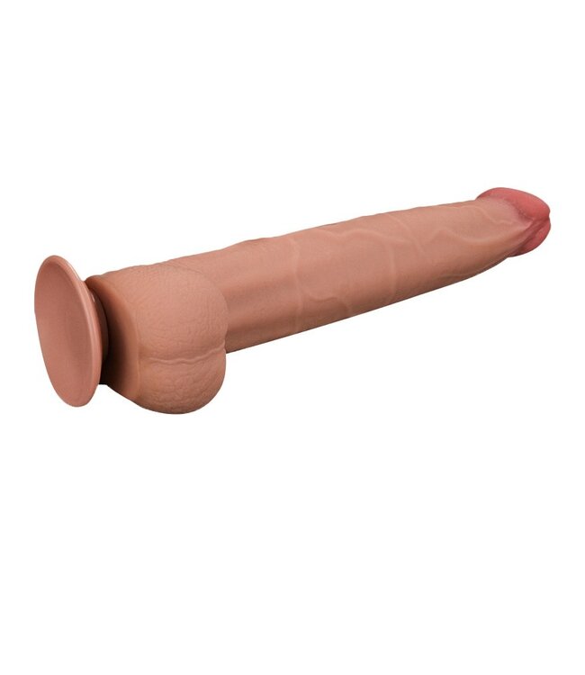 LoveToy - Sliding Skin Dildo 34 cm - Nude