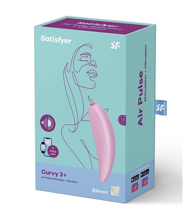 Satisfyer Curvy 3+ Pink / incl. Bluetooth and App