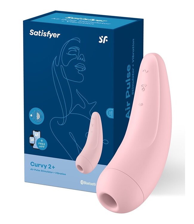 Satisfyer Curvy 2+ Pink / incl. Bluetooth and App