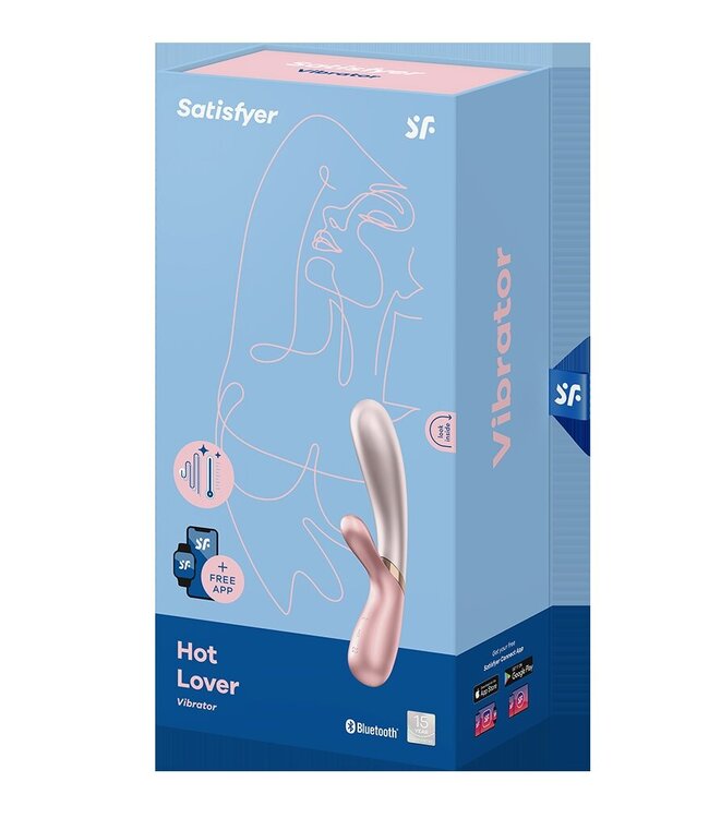 Satisfyer - Hot Lover - Verwarmde Vibrator - Roze / Donkerroze