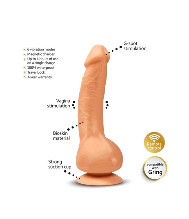 Gvibe - Greal Mini - Vibrating Dildo - Nude