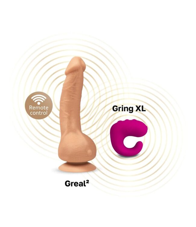 Gvibe - Greal Mini - Vibrating Dildo - Nude
